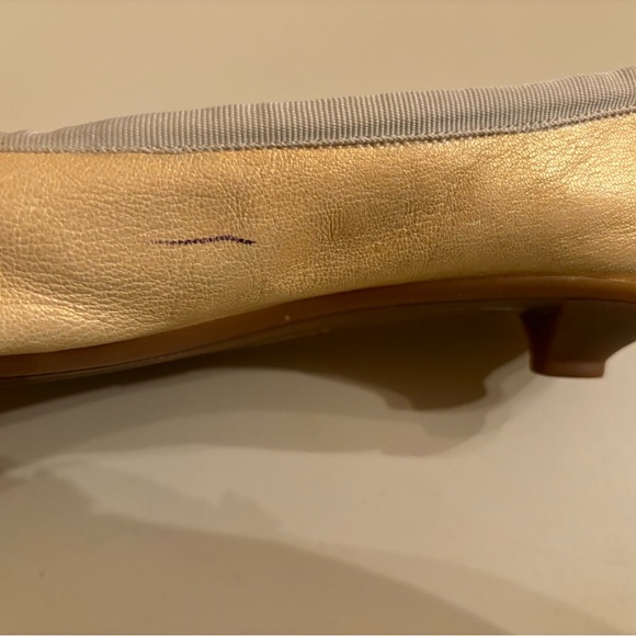 J. Logan yellow pearl kitten heels 35/6 - Picture 7 of 7